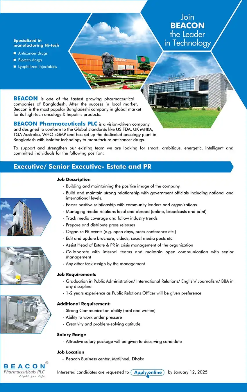 beacon pharma jobs 2025